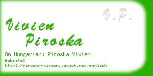 vivien piroska business card